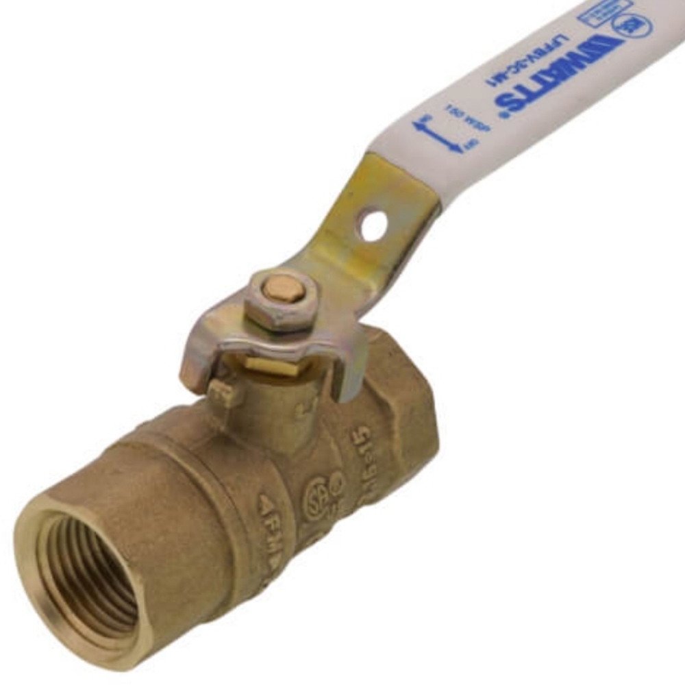Lot of 5 Watts 1/2" Full Port Threaded Ball Valves FIP x FIP Brass Ball Valve